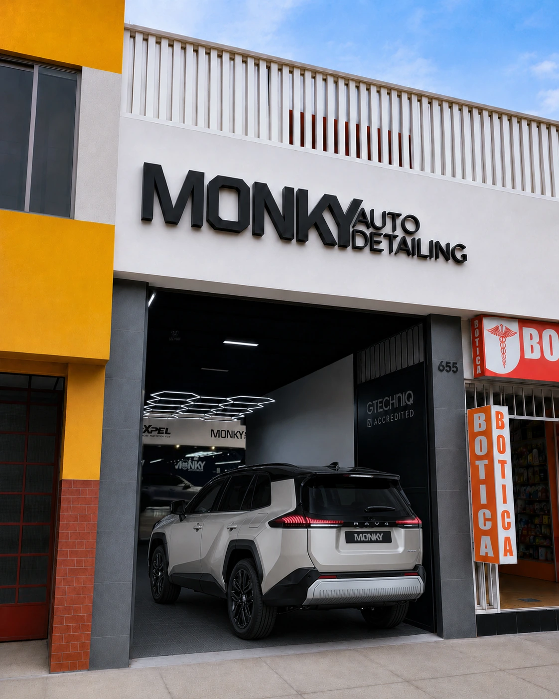 Fachada de MONKY AUTO DETAILING SEDE SAN MIGUEL